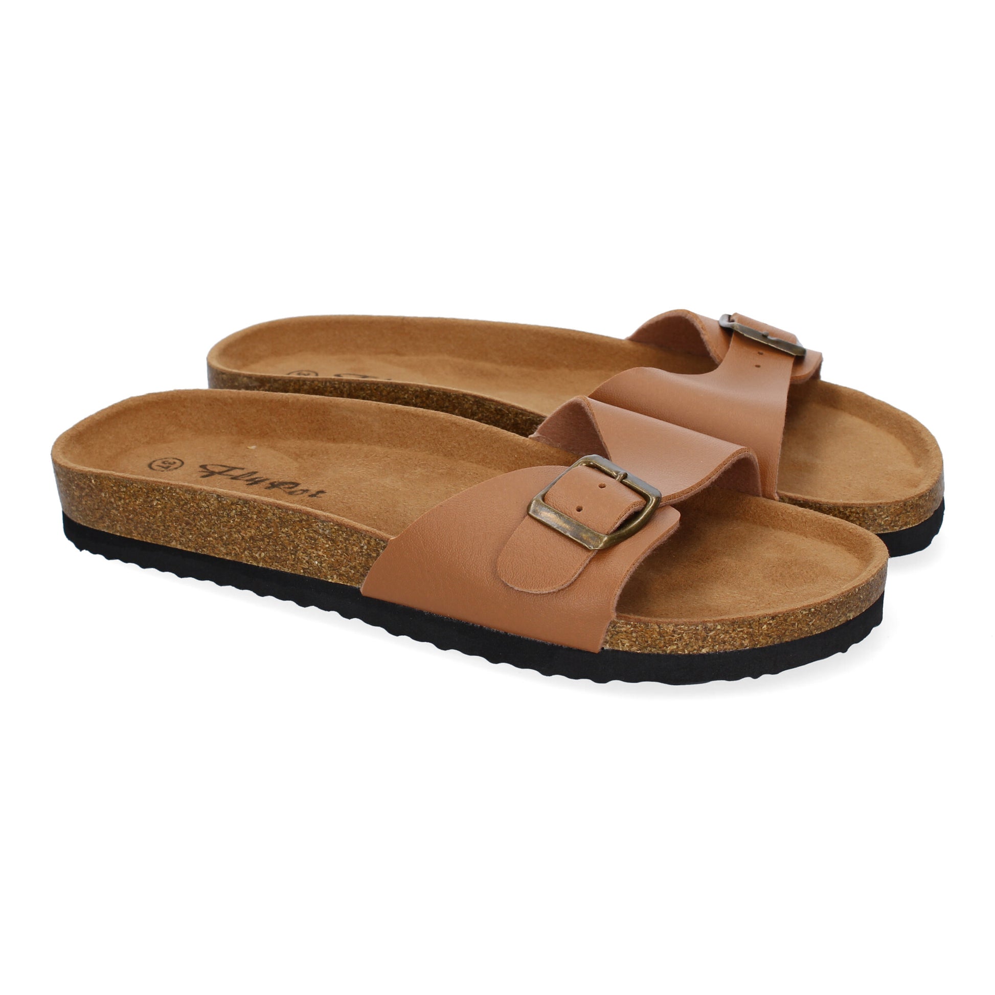 Sandalia Plana Taupe para Mujer