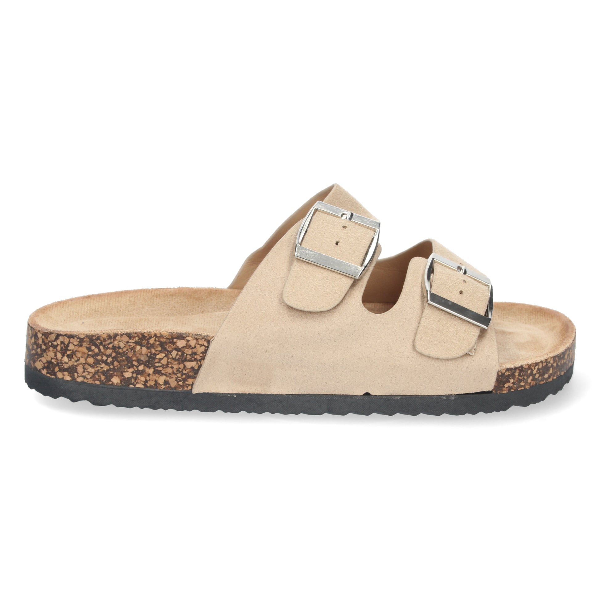 Sandalias Planas de mujer con suela anatómica Bio y hebillas