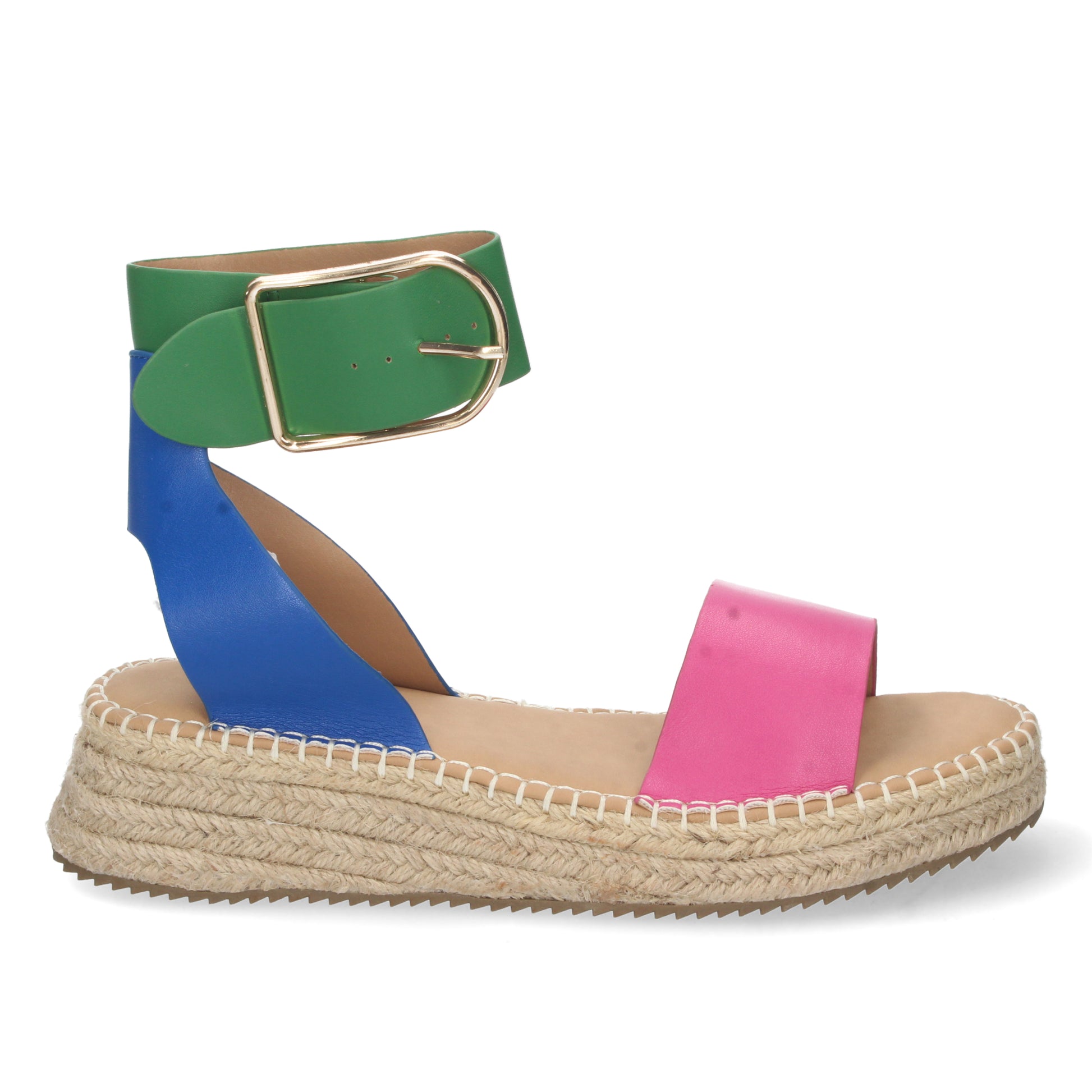Sandalias Planas tricolor con suela de yute - color, frescura y comodidad en un solo paso