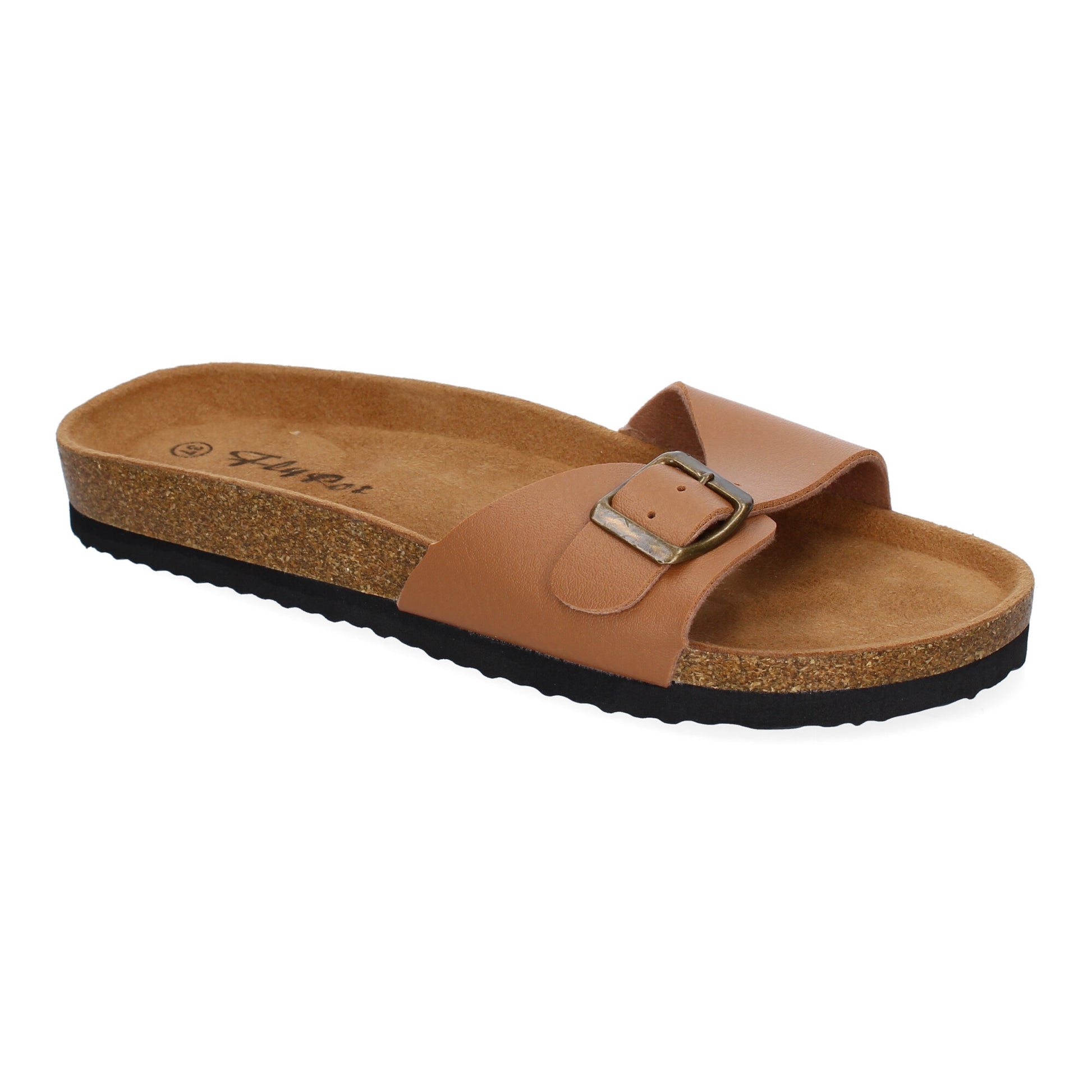 Sandalia Plana Taupe para Mujer