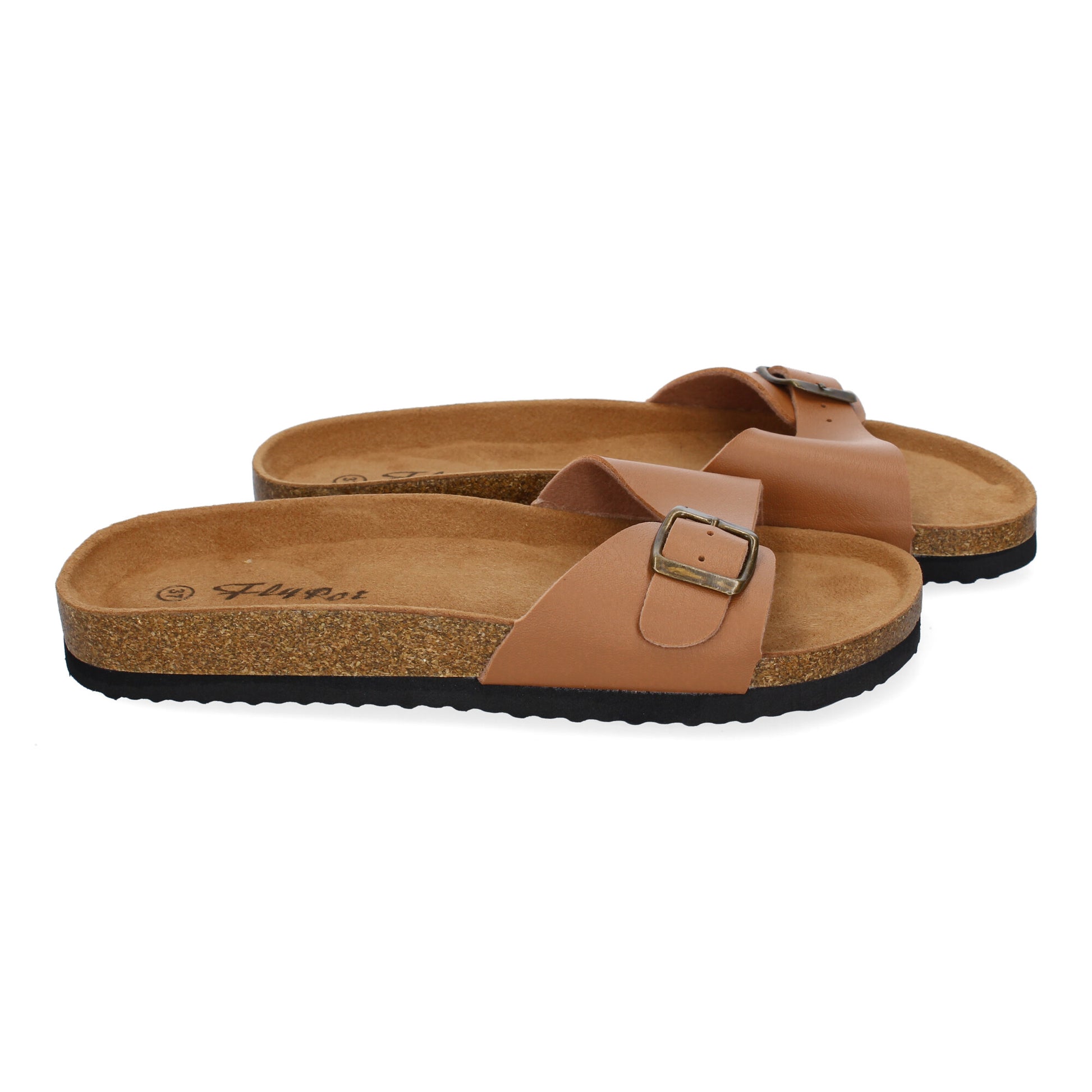 Sandalia Plana Taupe para Mujer