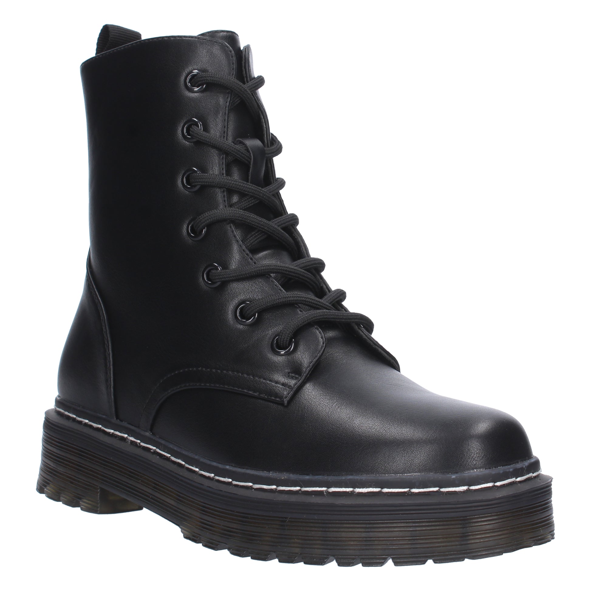Bota de estilo militar negra para Mujer